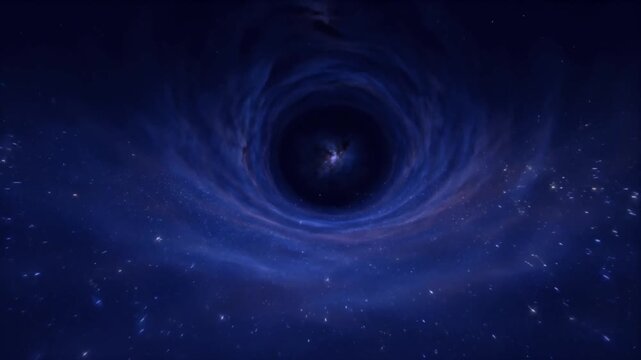 Cosmic tunnel vortex space galaxy starfield deep blue universe swirl fantasy sci fi illustration dark tunnel abstract space cosmic vortex black hole deep sky star field night galaxy swirl background