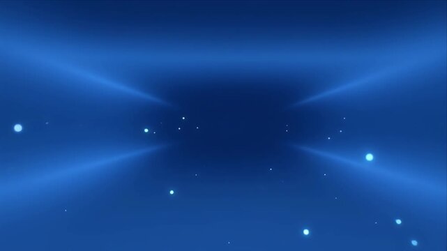 Futuristic tunnel space background with blue light beam and glowing particle abstract digital backdrop motion blur neon glow star field depth perspective dreamy calm atmosphere