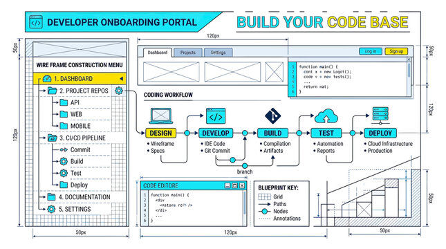 Developer Onboarding Portal: Build Your Code Base Blueprint and Workflow Diagram