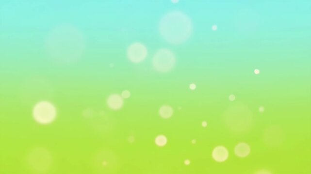 Abstract green bokeh background with soft light circle, airy glow and smooth gradient, calm summer design with soft blue gradient for searchable SEO friendly use