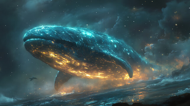 Bioluminescent extinct marine creature revived in a futuristic underwater lab 