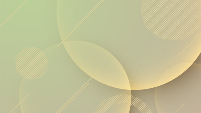 Elegant Champagne Background with Overlapping Minimalist Geometric Circles and Glow
