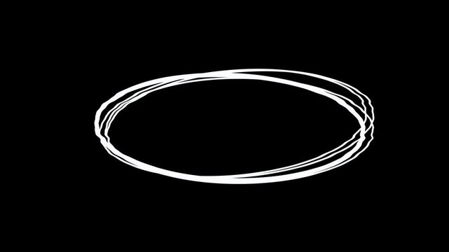 Elips frame stop motion on black backgrounds.Highlights overlay element
