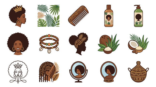 African hair care products accessories.
