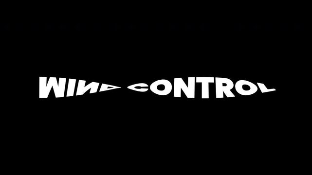 Mind Control Infinite Twisted Spiral Text Animation Alpha Channel 4K Video