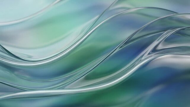 Elegant liquid glass background with seamless flowing motion and glossy gradients. Perfect for corporate branding, ESG presentations, website hero sections, and premium motion graphics.