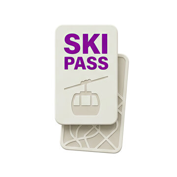 Ski Pass with Gondola Icon
