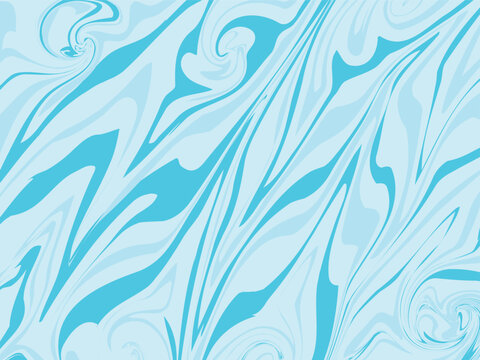 Abstract aquamarine fluid marble texture background.