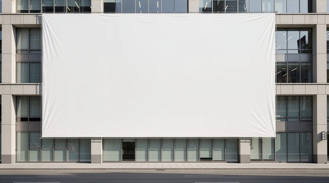 blank white billboard