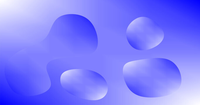 Abstract background with blue liquid shapes for Negative Space design