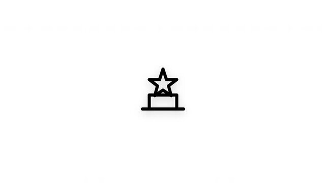 Premium MVP line icon animation with smooth reveal and seamless loop. Ideal for product development, startups, innovation, and agile business projects.