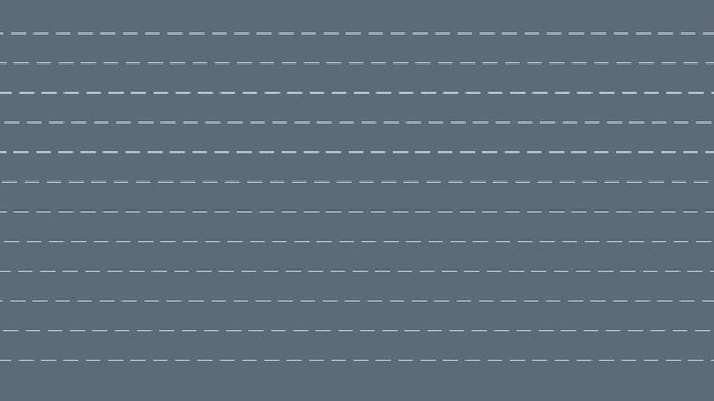 Minimalist blue animation 4k background, with moving horizontal, dashed lines pattern, for modern digital, and motion