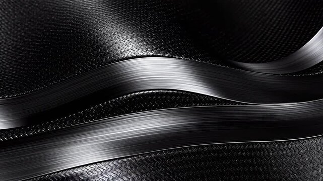 Abstract metallic and carbon fiber texture