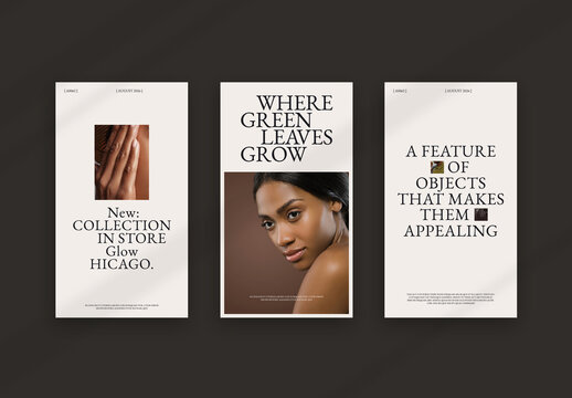 Fashion Social Media Stores Layout