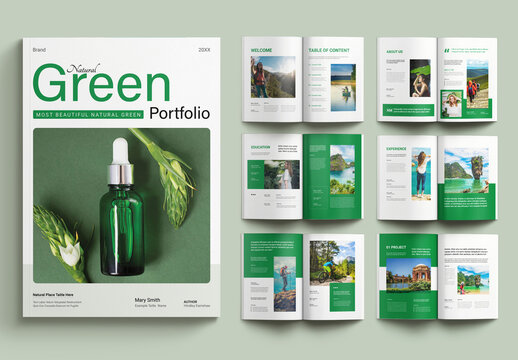 Green Portfolio Layout