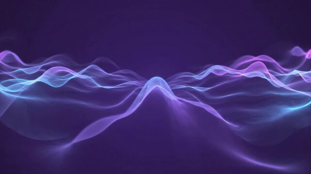 Abstract Digital Waveform Flowing Energy Background
