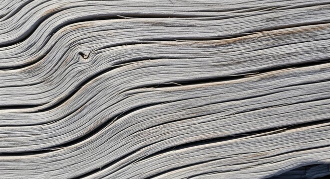 Weathered driftwood surface featuring intricate natural grain patterns and aged gray textures for a rustic widescreen wooden background, widescreen, surface, panel