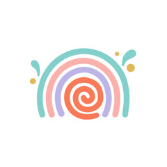 Naklejka premium Colorful Abstract Shape Flat SVG Clipart