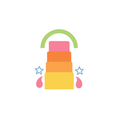 Naklejka premium Dessert Sweet Flat SVG Icon
