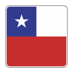 Naklejka premium Chile Country Flag Vector Design