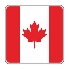 Obraz premium Canada Country Flag Vector Design