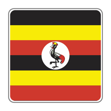 Uganda Country Flag Vector Design