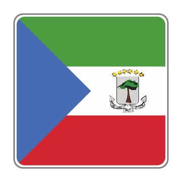 Equatorial Guinea Country Flag Vector Design
