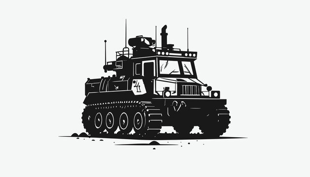 Military Tank Vehicle Armored Warfare.