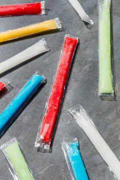 Sweet Cold Refreshing Freezer Ice Popsicles