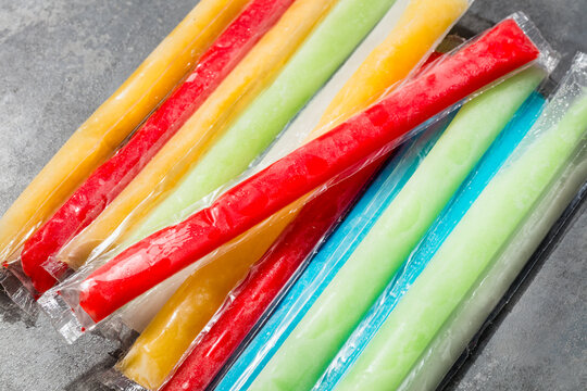 Sweet Cold Refreshing Freezer Ice Popsicles