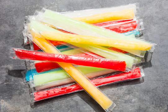 Sweet Cold Refreshing Freezer Ice Popsicles