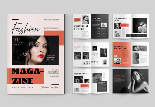 Fashion Magazine Template Layout