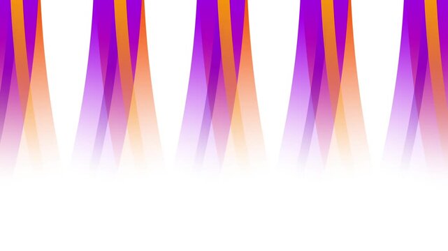 Purple and orange gradient spiky triangle border pattern with tall radiating peaks resembling a jagged crown silhouette along the top edge artwork