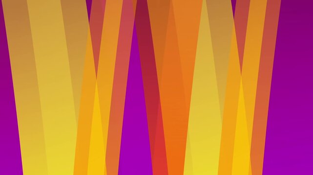 Abstract purple and orange diagonal ribbon stripes background pattern layered together with soft transparency for a dynamic energetic design work