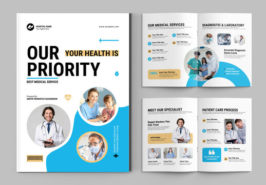 Modern Medical Brochure Template Layout