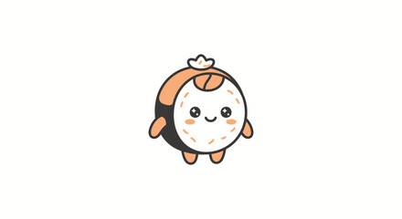 Cute Kawaii Sushi Character Vector Illustration © Yanto Suris