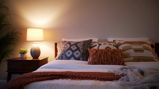 Cozy bedroom interior bedroom interior.
