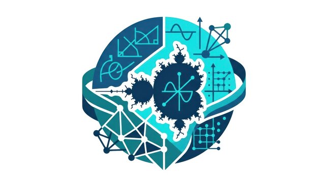 Abstract visualization of complex mathematical and scientific concepts with data and geometry
