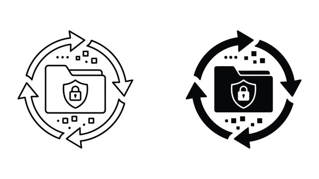 Data folder backup and secure file syncing with protection, cybersecurity