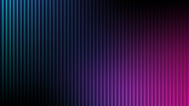 Neon gradient vertical lines abstract background with futuristic cyberpunk style and glowing blue purple magenta digital stripe pattern, modern high tech wallpaper design