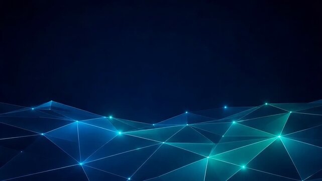Network Line Background with Point and Polygon Pattern for Abstract Digital Image and Concept