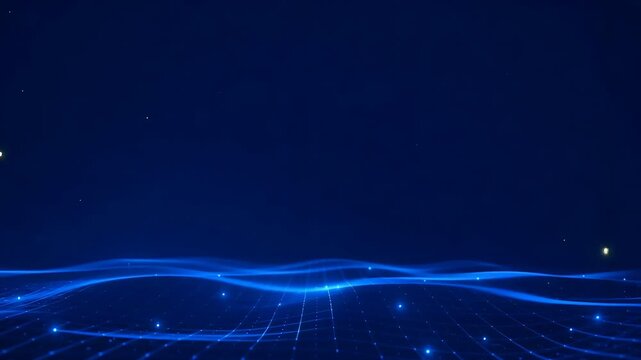 Digital Wave Background for AI Technology,Social Media and Online Advertising
