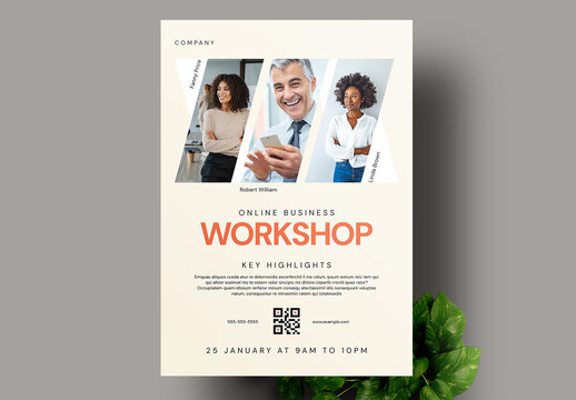 Online Business Conference Flyer Template