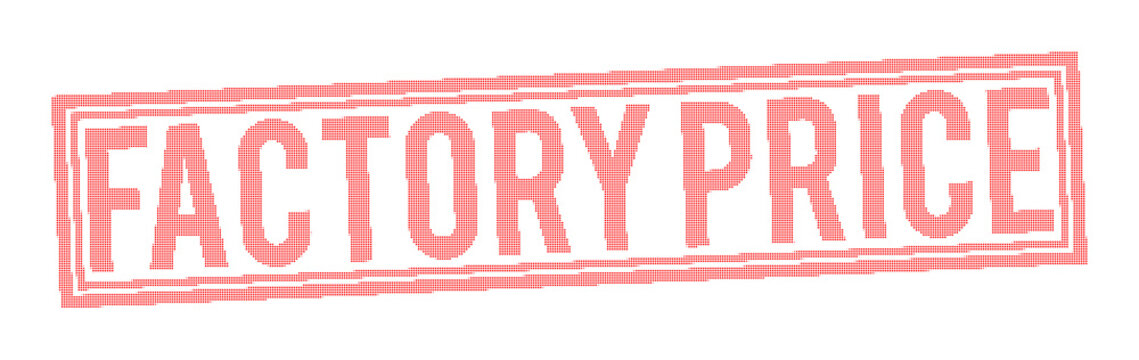 Factory Price Stamp on Transparent Background