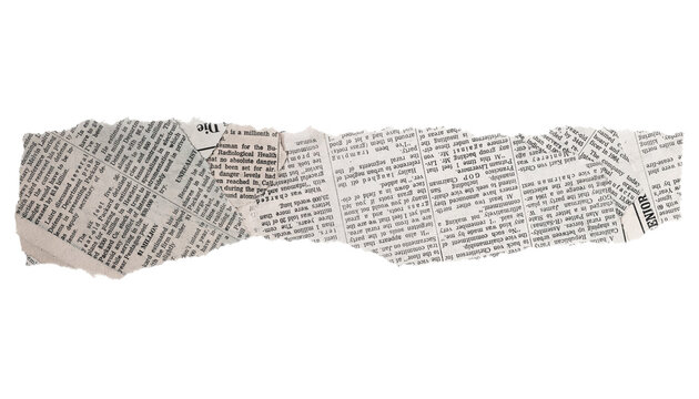 Torn Newspaper Clipping