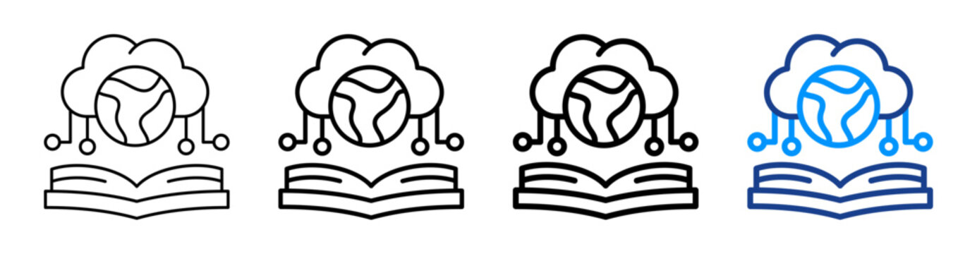 Semantic Layer Outline Icon Set