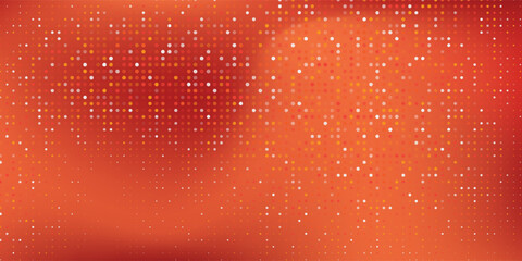 Abstract yellow red smooth transisition with glittering gradient. Red background with dot po art magic style © Rima