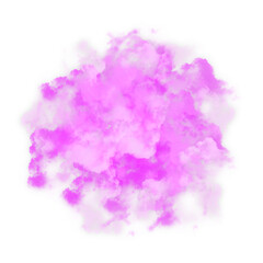 Fototapeta premium Magenta Color Powder Splash on a transparent Background