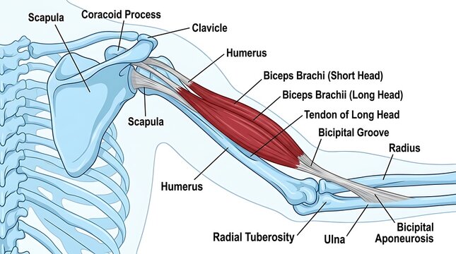 Anatomical diagram of the human tongue with labeled parts and structures