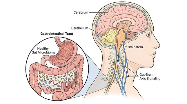 Anatomical diagram of the human head showing the lymphatic system and tonsils